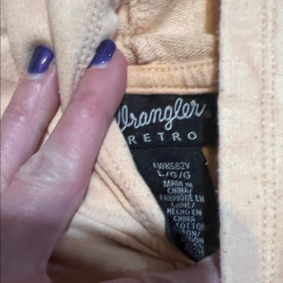 Wrangler Peach Hoodie Top for Women - Picture 3 of 5